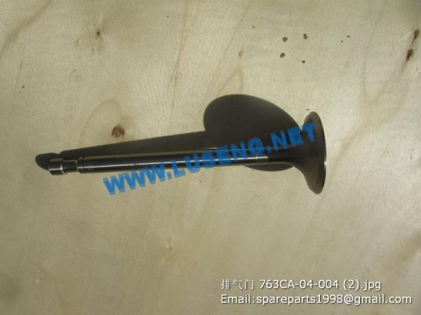 ,VALVE EXHAUST 763CA-04-004 SHANGCHAI 6135K 4135K PARTS