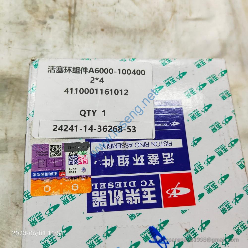 A6000-1004002 4110001161012 PISTON RING YUCHAI - Image 2
