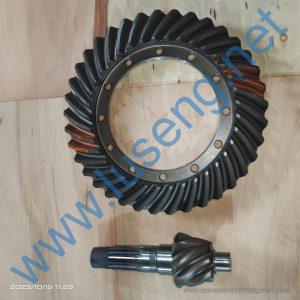ZL30-009B 010B Rear axle main drive gear pair ZL30-009B ZL30-010B shantui wheel loader